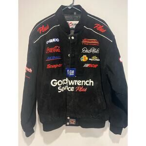 Vintage Dale Earnhardt Suede Jacket Classic Chase Mens XL‎